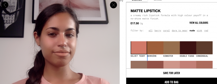 Try on Mac makeup online