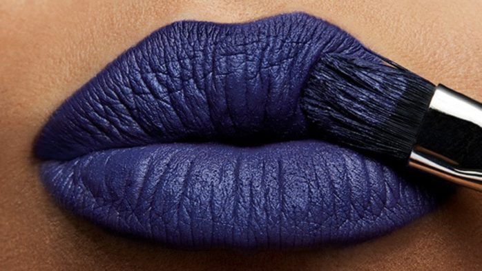 Blue MAC lipstick