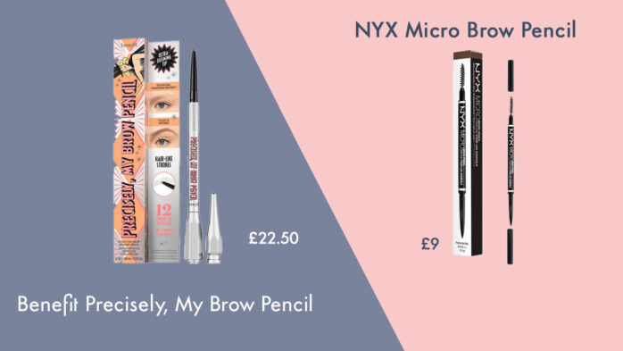 Benefit Precisely My Brow Pencil dupe NYX Micro Brow