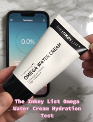 The Inkey List Omega Water Cream test review