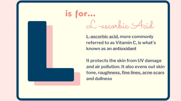 L is for L-ascorbic acid skincare ingredient checker