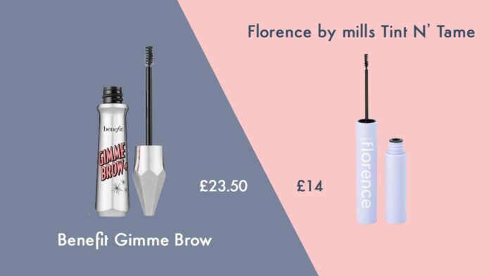 Cheap Benefit Gimme Brow makeup dupe from Florence by mills