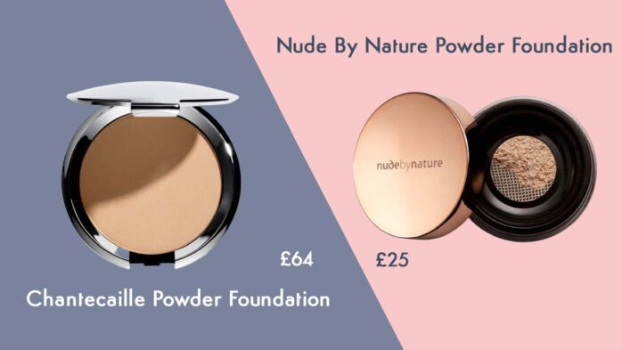 Chantecaille Powder Foundation makeup deap cheap alternative from Nude By Nature