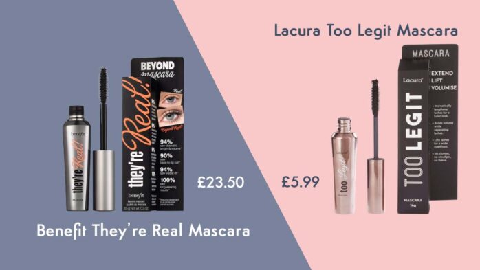 Benefit Theyre Real mascara cheap alternative Aldi Lacura